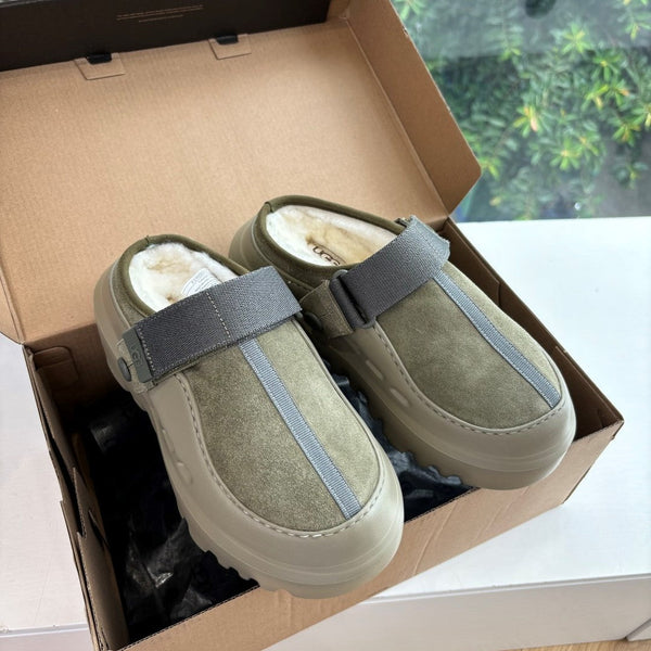 UGG PeakMod Mule Grayish Olive Suede 525930