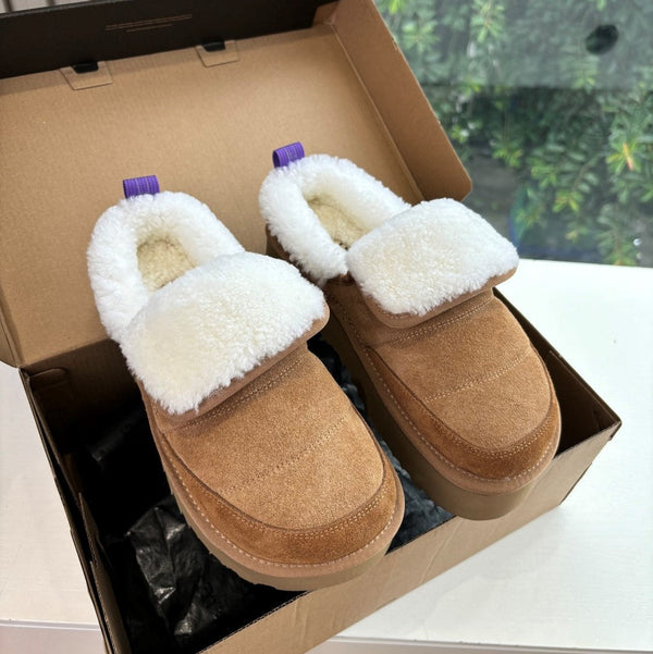 UGG Australian Shepherd Theia Platform Warm Wool Suede 525936