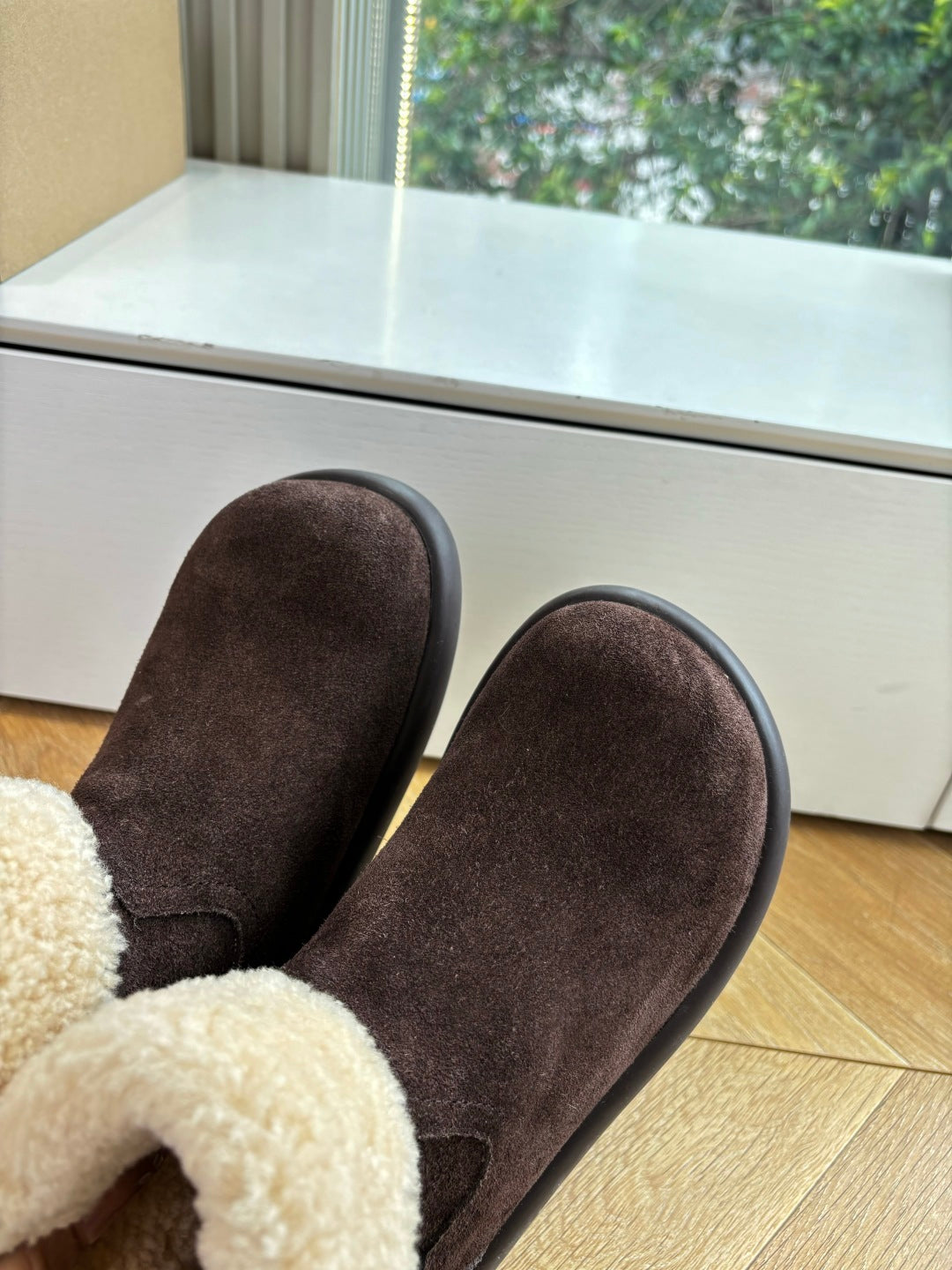 UGG Jorie Boots Chocolate Wool Suede 525943