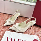 VT 26s Butterfly Slingback White Leather 604040