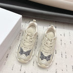 CD 26s Vibe Sneaker Taupe Grey Suede Denim 613748