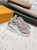 LV 26s Trainer Sliver Cowhide Leather 612839