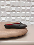 BV Rosa Mary-Jane Ballerina Black Lambskin 613303