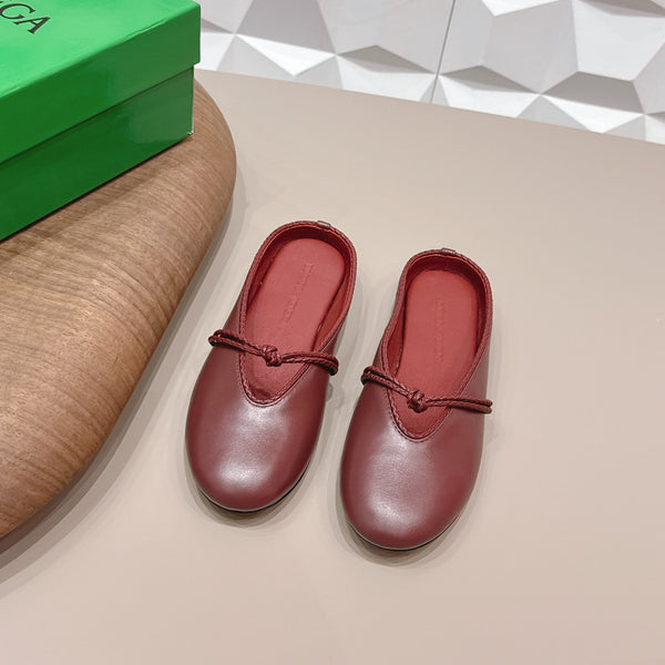 BV Rosa Mary-Jane Ballerina Burgundy Lambskin 613305