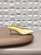 BV Sofia Pump 4cm Lemon Yellow Sheepskin 613301