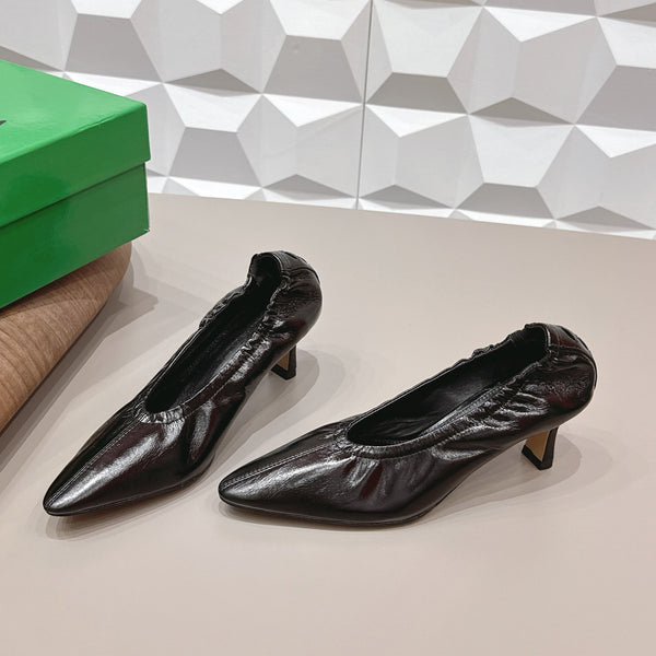 BV Sofia Pump 4cm Black Sheepskin 613299