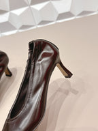 BV Sofia Pump 4cm Chocolate Sheepskin 613300