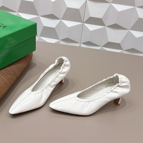 BV Sofia Pump 4cm White Sheepskin 613302