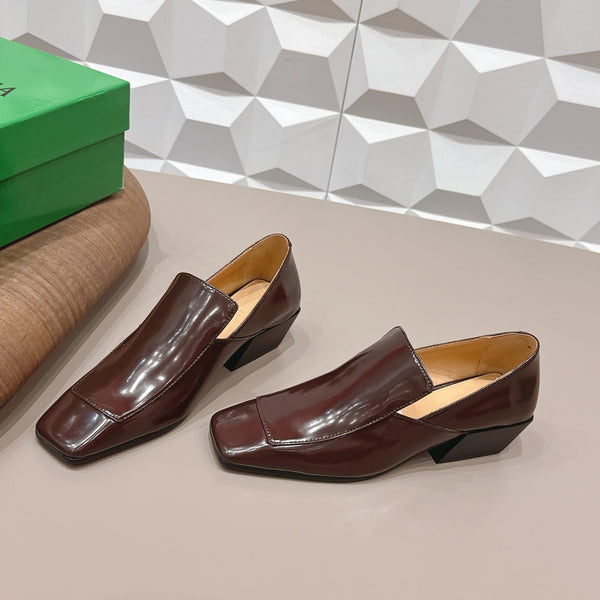 BV Okinawa Intrecciato Loafer 4cm Brown Calfskin 613297