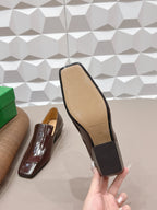 BV Okinawa Intrecciato Loafer 4cm Brown Calfskin 613297