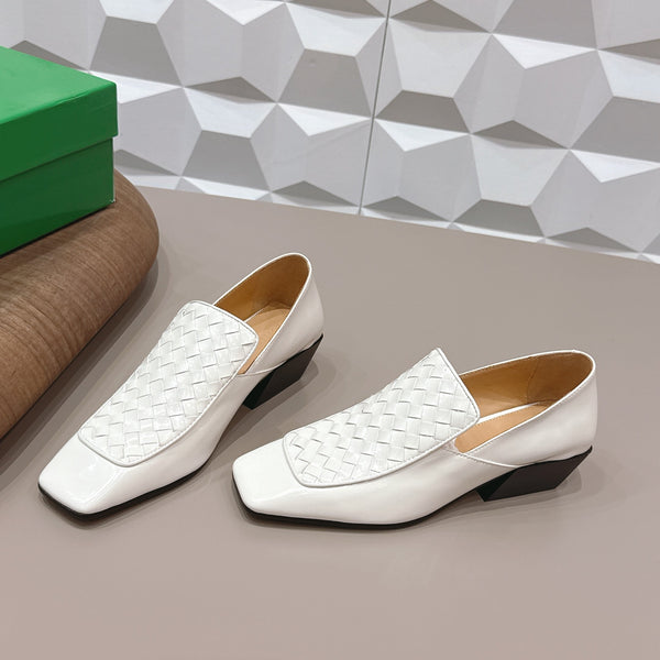 BV Ventura Loafer Loafer 4cm White Calfskin 613295