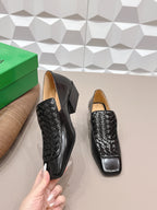 BV Ventura Loafer Loafer 4cm Black Calfskin 613293