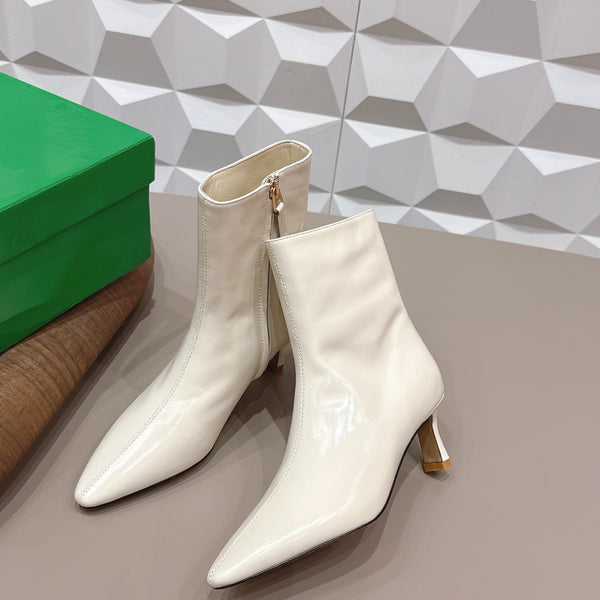 BV Sofia Ankle Boot 7cm White Lambskin 613292