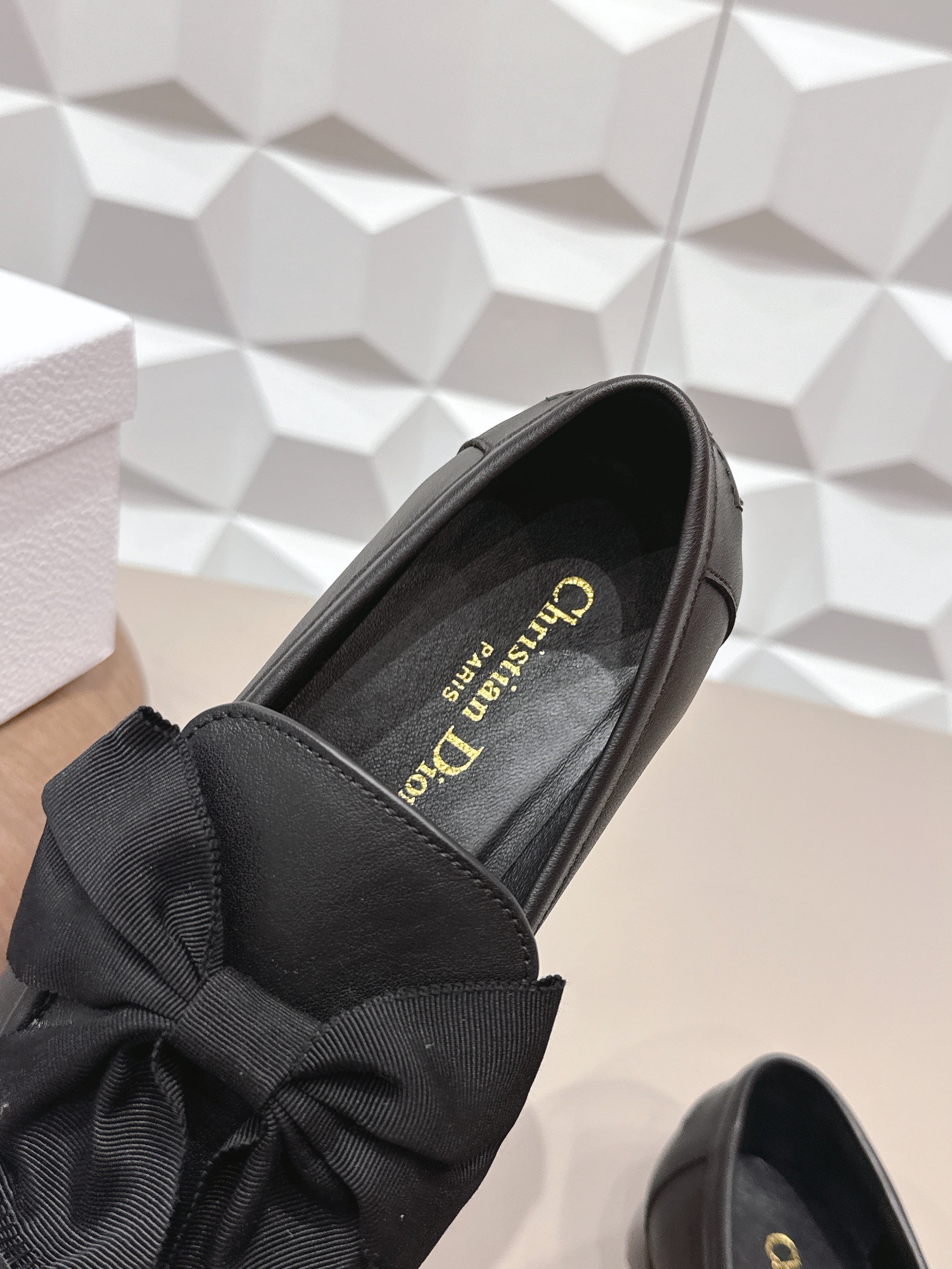 CD Diorissimo Loafer Black Sheepskin 613690