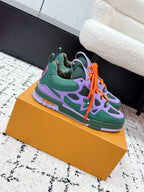 LV Skate Sneaker Violet Green Calf Leather/Mesh 617321