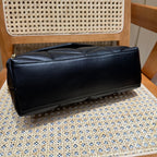 YSL Loulou Puffer Quilted Bag Black Gold Lambskin 338812