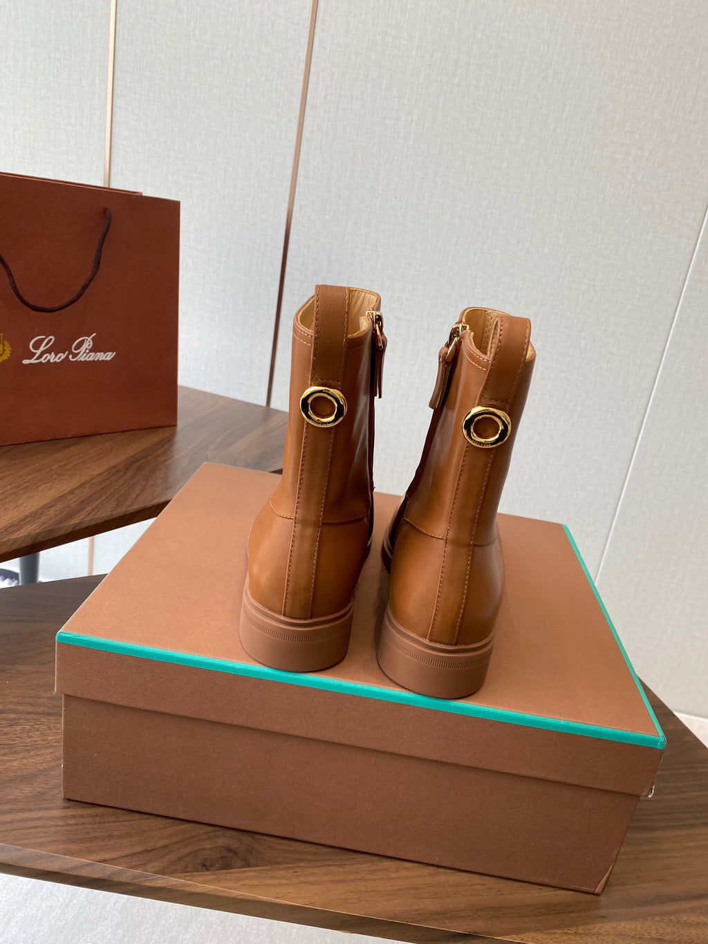 LP latest short boots brown calfskin 388108