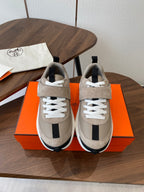 HM couple's sneakers taupe suede 477365