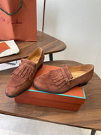 LP 26SS Loafers Red Brown Suede 579615