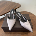 Alaia 26  Pointed-toe Mules 50 Light Gray Sheepskin 624911
