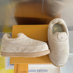 LV Yeti Slip On 20mm Soft Amber Embossed Damier Graphine Suede 459765