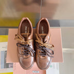 Miu Gymnasium Sneakers Caramel Cowhide 509750
