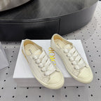 Dior Lucky Sneaker Ivory Satin 618069