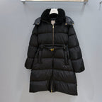 MC 25 Long Coat Black Polyester 0023