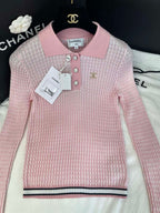 CC 25 Polo Collar Wool Tencel Nylon