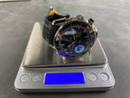 Omega Seamaster 46mm Black Dial Sliver Case Black Crocodile Leather