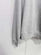 Miumiu 2025 Polo Neck Oversized Sweatshirt Grey Wool