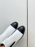 CC Chelsea Boot White Black Calfskin 409528