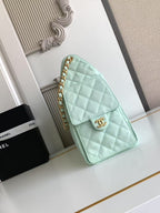 CC 25C Hobo Bag 30cm Turquoise Blue Grained Calfskin
