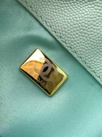 CC 25C Hobo Bag 30cm Turquoise Blue Grained Calfskin