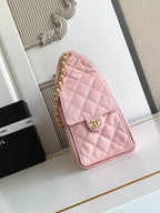 CC 25C Hobo Bag 30cm Pink Grained Calfskin