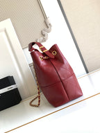 Chanel 2026 Stitched Shopping Bag 36cm Red Calfskin 348239