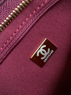 CC Hobo Bag With Chain 35cm Red Lambskin 277763 GHW