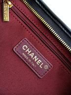 CC Hobo Bag With Chain 35cm Black Lambskin 277765 GHW