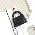 cc 24a nano 19cm kelly shopper bag lambskin black hardware
