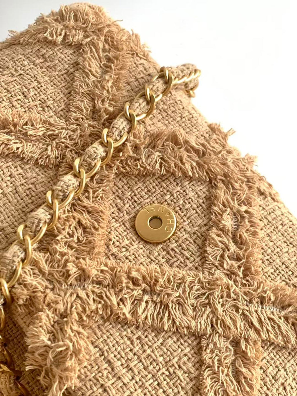 CC 2025 Crochet 27cm Beige Tweed Fabric