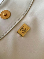 Chanel 2026 Hippie Hobo Bag 35cm White Calfskin 326214