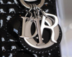 CD Lady Dior Mini Bag With Silver Hardware Calfskin