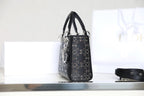 CD Lady Dior Mini Diamond Bag Black Satin