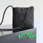 BV Tosca Bag 17cm Black Intrecciato Leather GHW