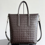 BV 25 Zipped North-South Tote 33.5cm Fondant Intrecciato Leather