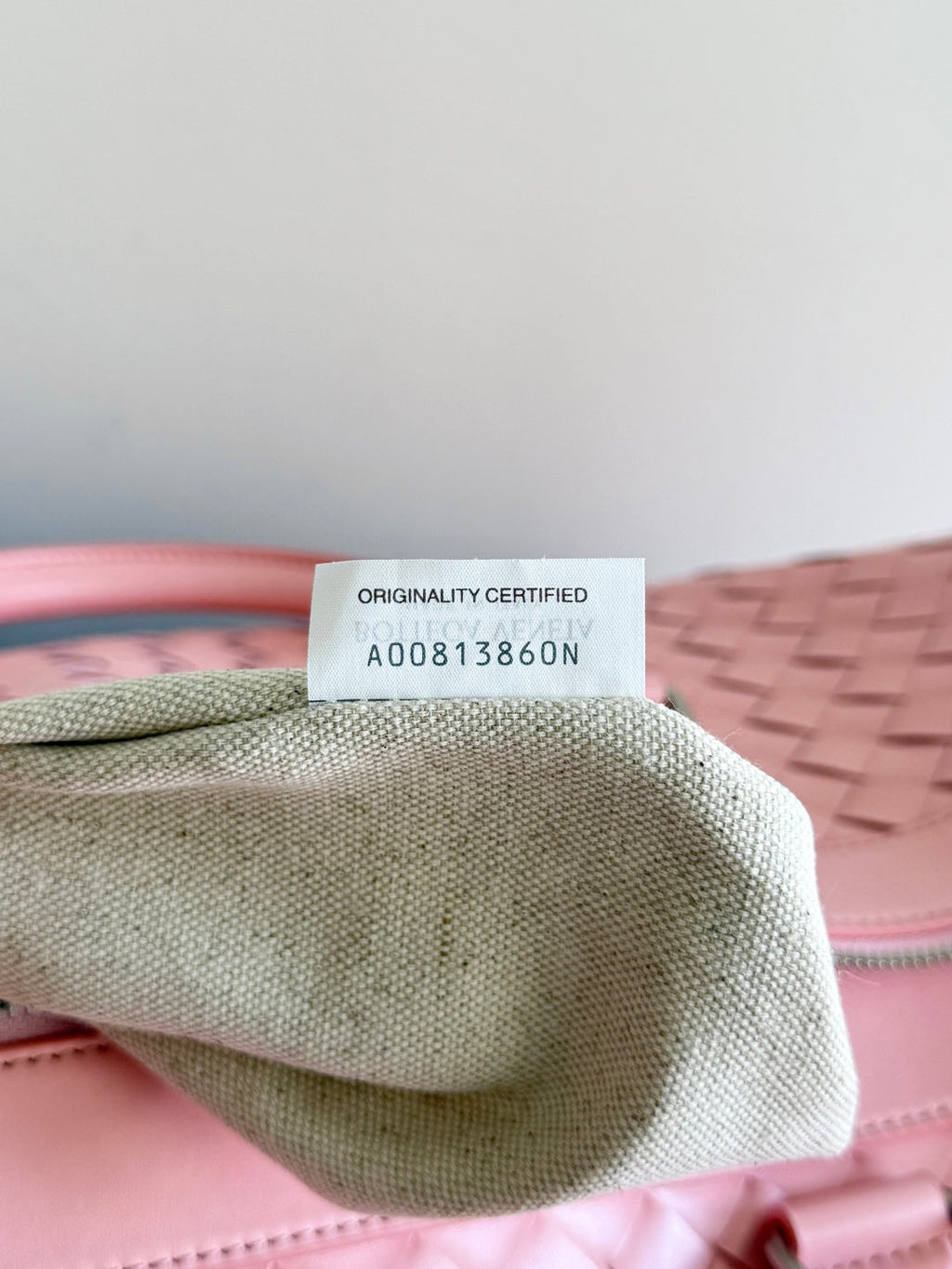 BV 25s  Bottega Veneta Duffel Bag Pink Intrecciato leather