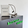 BV 25 Woven Kitten Charm Grey leather