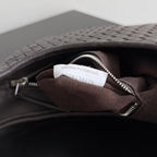 BV 25s Veneto Bag 27cm Deep Brown Calfskin Hardware