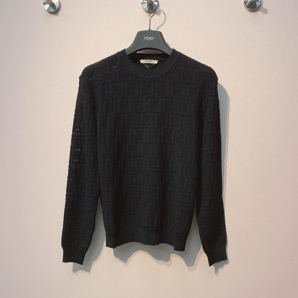 Fendi 25 Sweater Black Woool 0003