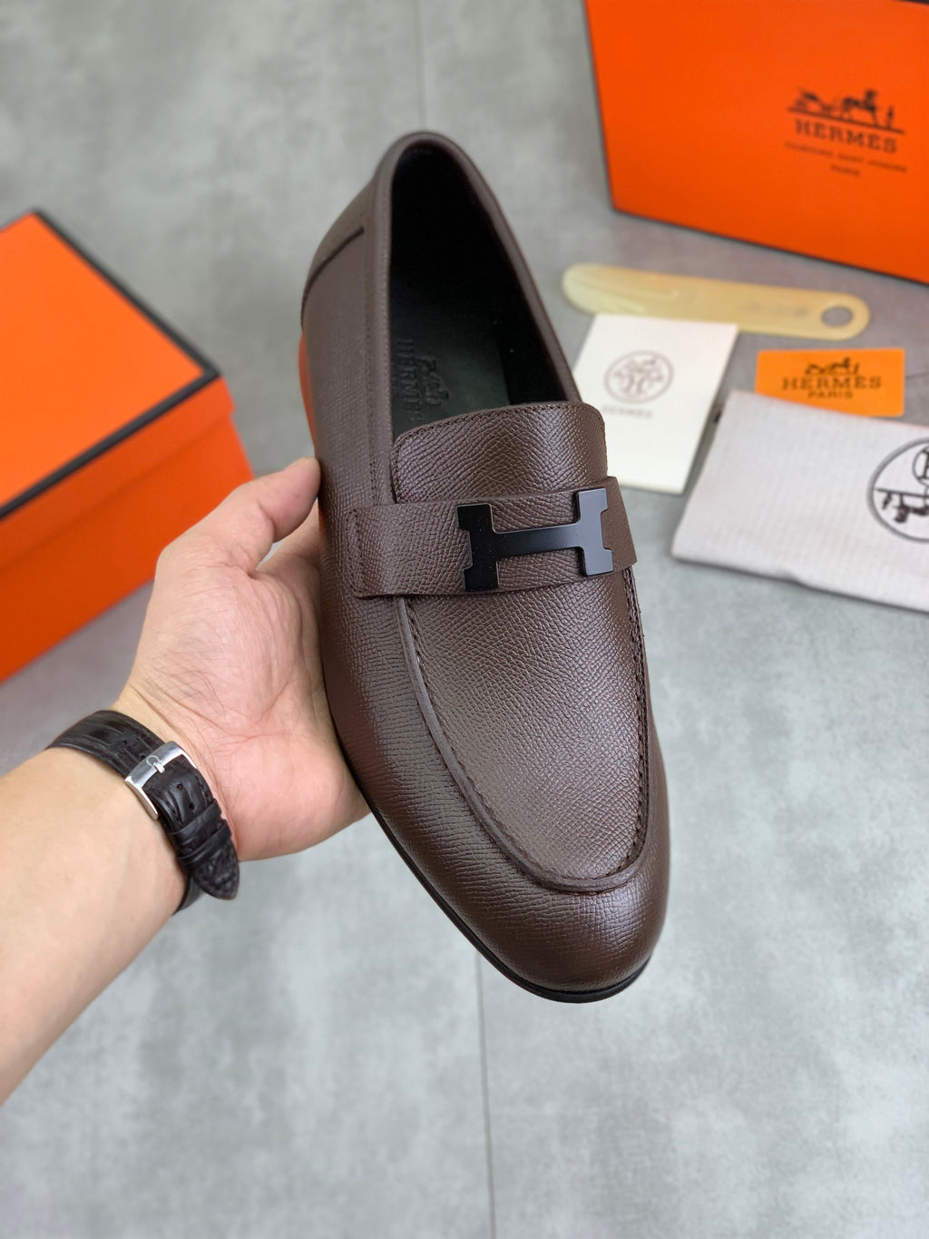 HM Men's Paris Loafer Dark Brown 711037
